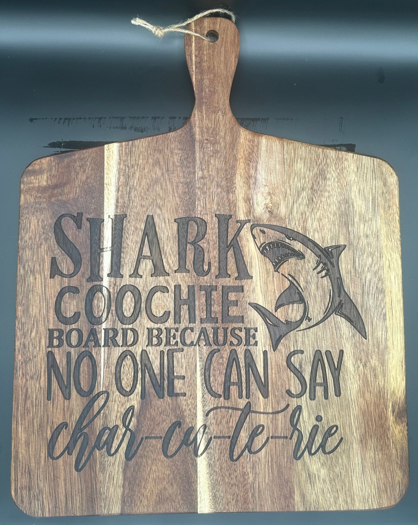 Medium - Acacia wood “Shark Coochie” board