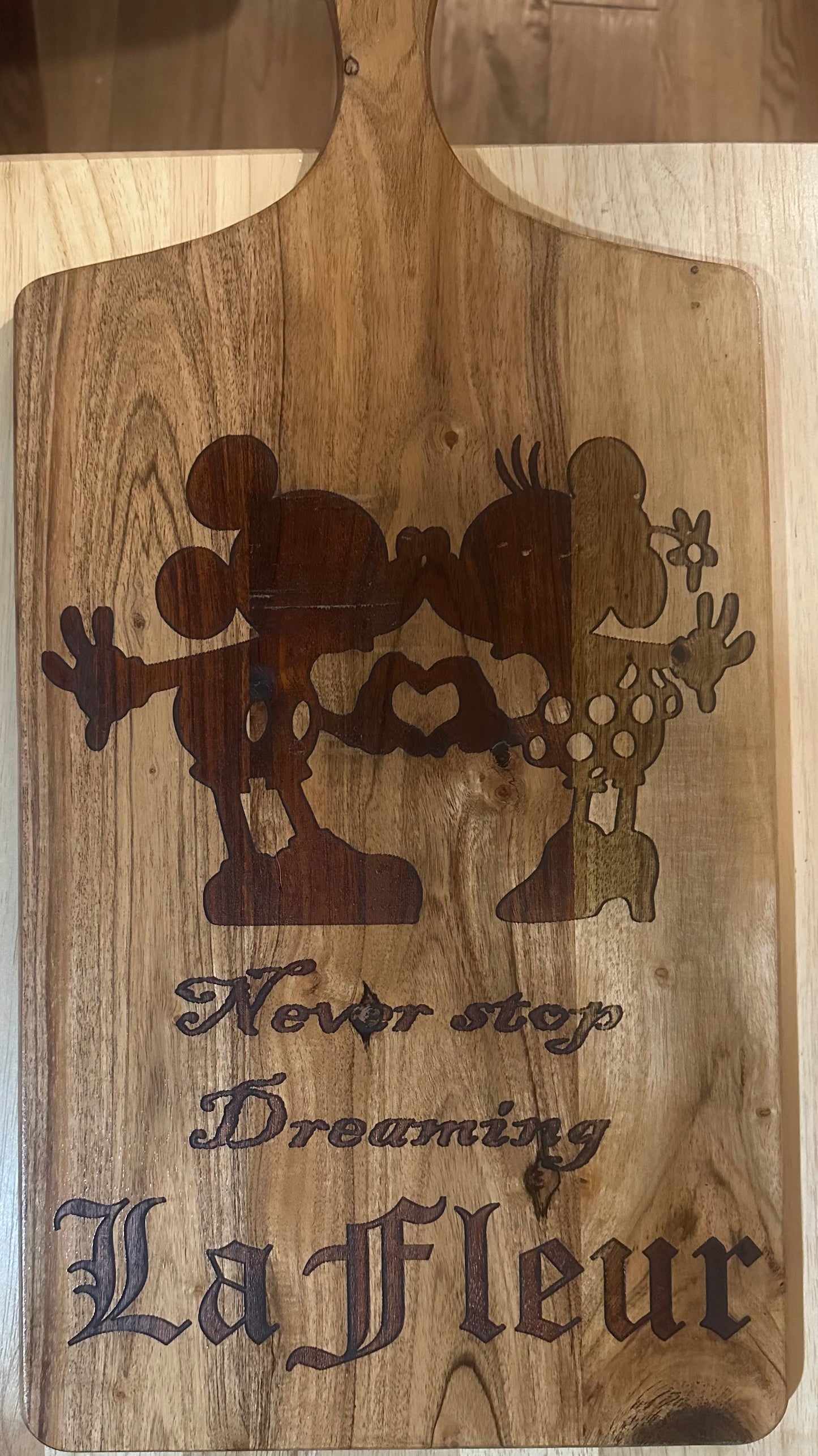 Large Charcuterie Board - Custom “Mouse sweethearts” board