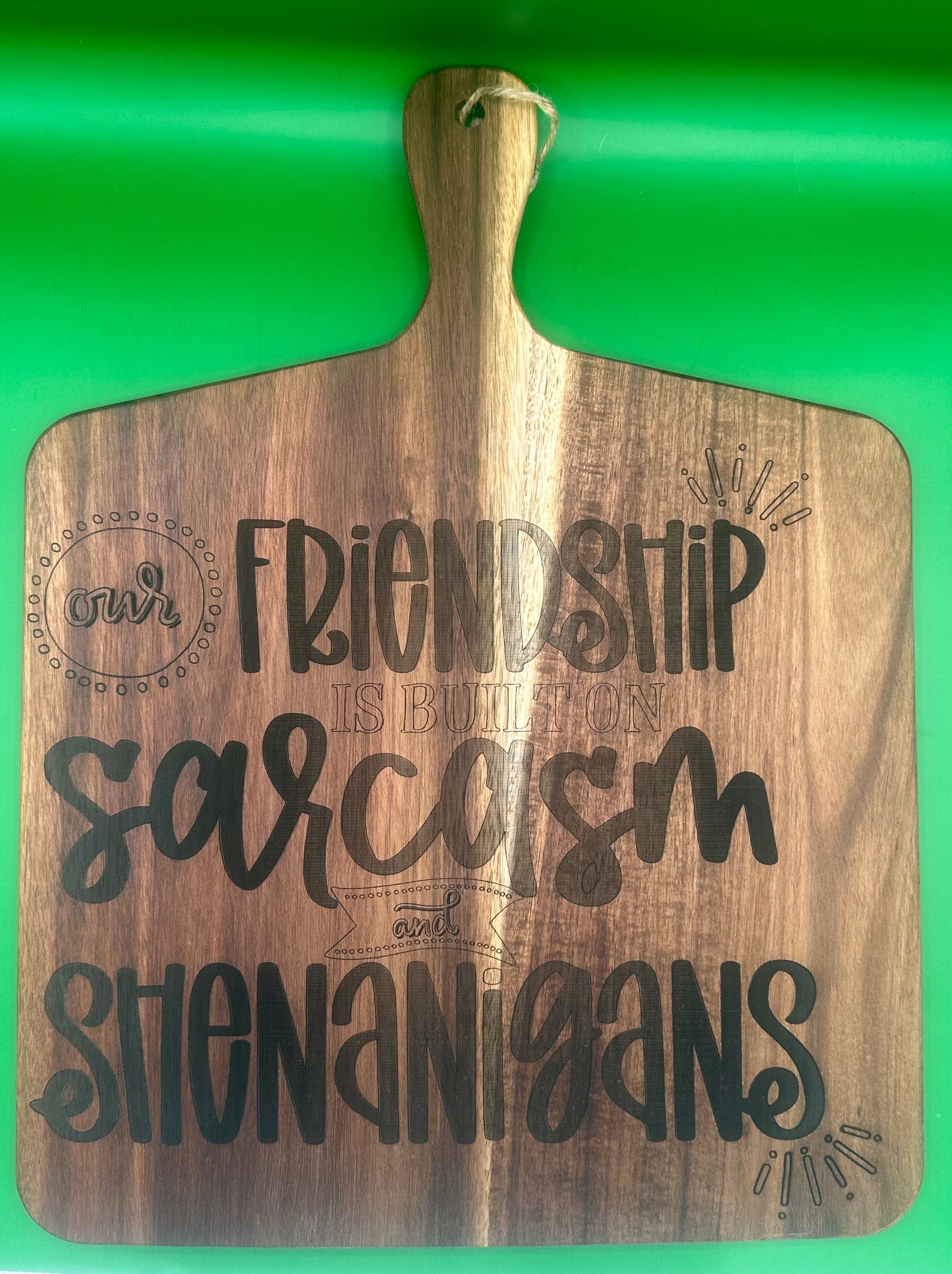 Medium Acacia wood charcuterie board