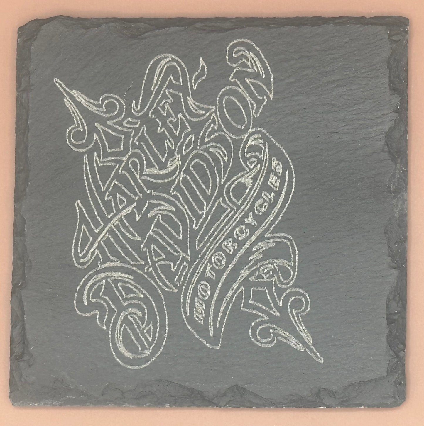 Slate coaster set "4" Harley Davidson