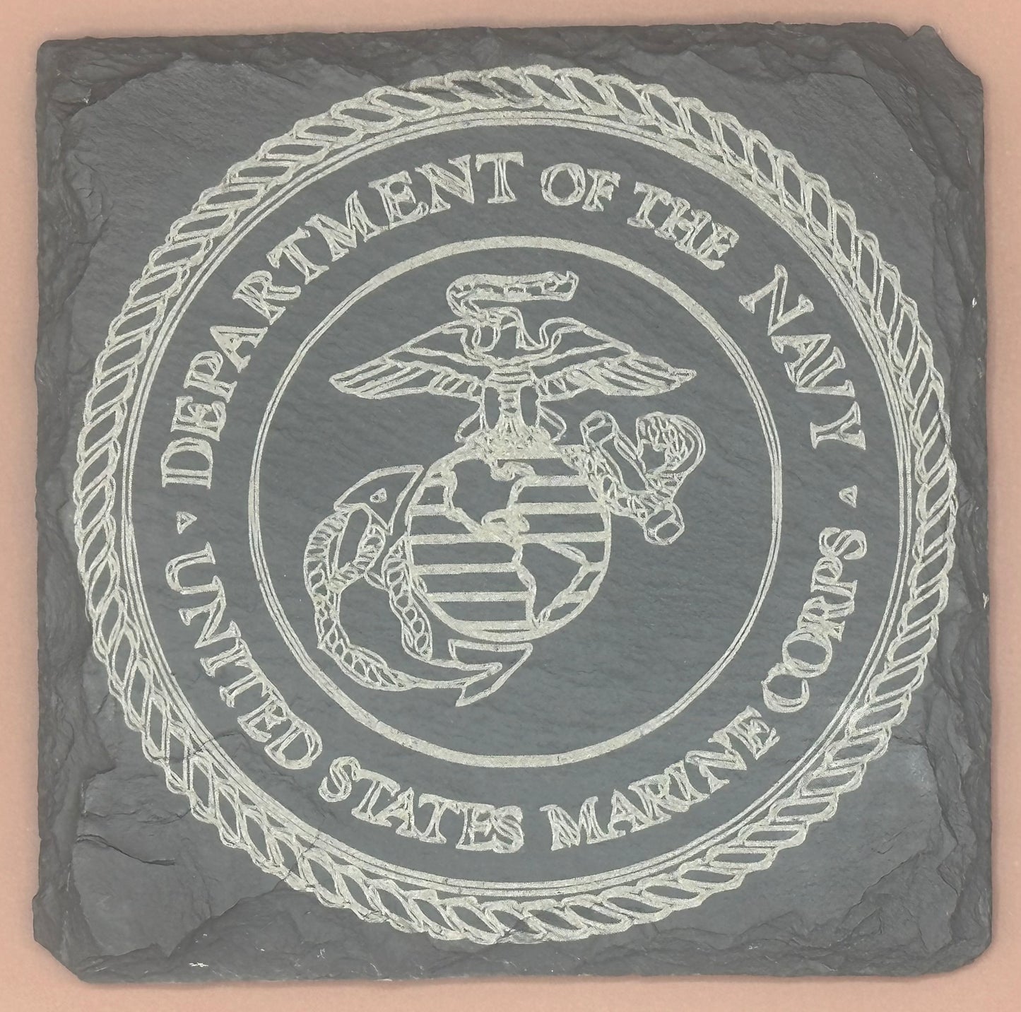 United States Marine Corps Slate coasters - set of 4